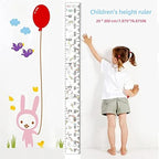 Growth Chart Wall Hanging, Portable Kids Wall Ruler Removable Height Measure Chart for Boys Girls Growth Ruler from Baby to Adult for Child's Room Decoration 79''7.9'' (Rainbow Unicorn)