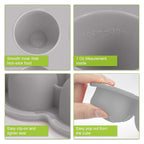 Baby Food Storage Container - 1.5oz x 12 Pods Silicone Freezer Tray with Lid for Homemade Baby Food, Fruit Purees, Vegetable & Breast Milk (Grey)