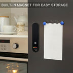 The Latest Thermocouple Instant Reading Meat Thermometer Digital,Faster Less Than 0.6 Second Response,IP67 Waterproof Thermometer Suitable for Grilling, Cooking,BBQ Gifts for Men (Black)