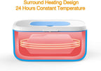 Bellababy Wipe Wamer for Vehicle and Home Use, Baby Wet Wipes Dispenser and Diaper Wipe Warmer with Night Light,Temperature Display,No Need Water and Sponge, ℉ and ℃ Convertible