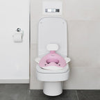 Kindsgut Potty Training Seat in whale design, designed in Germany, suitable for all toilet shapes non-slip toilet seat, Delicate Pink