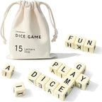 Crossword Dice Game, Word Game, Fun for Family Game Night, Festive Parties, Gatherings & On-The-Go Fun, Crossword Puzzle with 15 Large Letter Dice