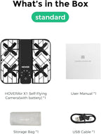 X1 Drone with Camera, Self-Flying Camera Drone with Follow Me Mode, Foldable Mini Drone with HDR Video Capture, Palm Takeoff, Intelligent Flight Paths, Hands-Free Control Black (Standard)