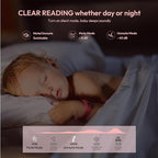 Forehead Thermometer for Adults, Kids & Babies, No-Touch Digital Thermometer with LCD Backlight Display, FSA HSA Eligible, Fever Alarm and 1s Instant Reading - Pink