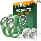 Mosquito Repellent, Plant-Powered Mosquito Repellent, Safe & Effective Mosquito Repellant Outdoor, Mosquitoes Repellent for Travel Hiking Camping-2 Packs & 4 Oil Reservoirs