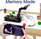 4 DOF ESP32 Robotic Arm Kit for Kids 8-12, Robotics Kit App Remote Control Robot Toys Compatible with Arduino, STEM Educational DIY Robot Arm Kit Gift for Teenagers & Adults