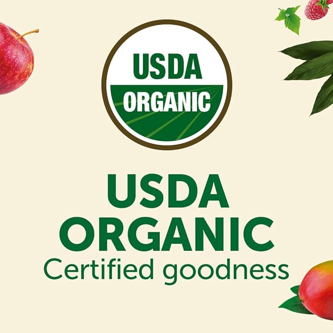 AMA TIME Organic Baby Food Pouches Variety Pack (12 Count, 8 Flavors) | Stage 1+ Fruit & Veggie Puree | Non-GMO Allergen-Free No Added Sugar | BPA-Free Pouches for Baby Led Weaning & Toddlers