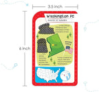 Imagimake Mapology USA Flash Cards | Learn United States Along with Flags and State Shapes | Ages 8-12 | Foam Jigsaw Puzzle, Fun Facts, Educational Toy for Kids | Gift for Christmas and Birthdays