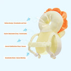 PandaEar Baby Head Protection Backpack, Toddler Walking Head Protector, Adjustable Head Protector Pad Safety Cushion (Orange)