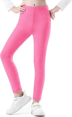 Girls Leggings Cotton Leggings for Toddler Footless Girls Pants Stretchy Baby Girl's Pants Infant Basic Leggings Size 6M -14Y