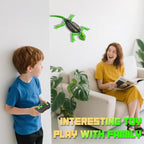 Wall Climbing RC Chameleon Toy for Kids, Rechargeable Remote Control Lizard Toy with LED Eyes, Dual Mode Floor & Wall Driving, Gift for Boys Girls Ages 3+