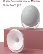 Momcozy Original Replacement Accessories for Upgraded Mobile Flow | Upgraded M9,Original Upgraded M9 Breastfeeding Parts,27mm Flange,1 Pack