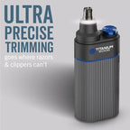 Microtouch Titanium Edge Ear & Nose Trimmer – Dual Rotary Blade Heads with Light – Water Resistant – Travel Friendly – Durable Design – Titanium Coated Blades for Precise, Comfortable Grooming