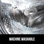 GORILLA GRIP Patented Bath Tub Shower Mat, Machine Washable Bathtub Floor Liner Mats, Suction Cups and Drain Holes to Keep Tubs Clean, Soft on Feet, Bathroom Essentials, 35x16 Inch, Clear Turquoise