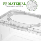 Ciieeo 3 Pcs Baby Wipes Dispenser Tissue Storage Box Wet Wipes Holder with Lid Refillable Wipe Case Container for Home Office Desk Transparent