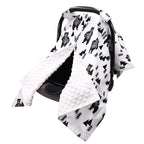 TANOFAR Carseat Covers Baby Boy & Girl, Peekaboo Opening Infant Car Seat Cover for Winter, Warm & Cozy, Bear