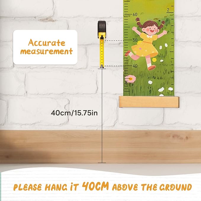 Personalized Name Height Chart for Kids, Sunflower Sun Meaningful Memories Through Kid Size Chart Measurement, Growth Chart Ruler for Wall, Fun & Stylish Height Tracker for Children