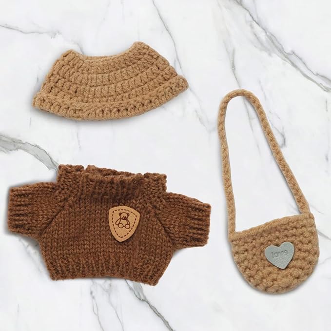 17CM Collectible Doll Clothes.17cm Mini Doll Clothing Set.Exquisite Handmade.Suitable for Small Collectible Dolls.Multiple Styles Available (Dresses/Casual Wear/Holiday Outfits) (NO Doll)(Style B)