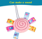 Travel Arch Bassinet Mobile Toys for Infant & Toddlers,Clip on Stroller Toy Crib Accessory & Pram Activity Bar Toy for Indoor and Outdoor (Elephant)