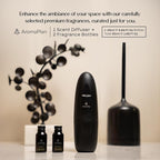 AromaPlan Authentic 2025 Upgraded Plug in Waterless Diffuser (2 Fragrances Included) -Cold Air & Nanotechnology Diffusers for Home & Office- Silent Wall Diffuser Plug in (1 Device +2 Scents)