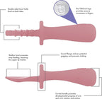 TalkTools ITSY Tiny Silicone Spoons – Twin Pack Soft Silicone Self-Feeding Training Spoons for Kids & Toddlers, Anti-Choking Flange Guard and Non-Slip Handle (Bubblegum)