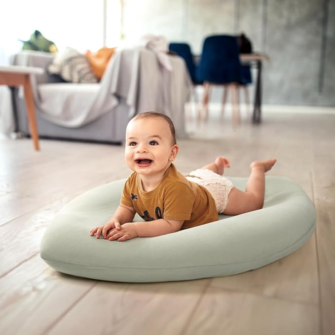 Baby Lounger Cover: Skin-Friendly & Breathable Slipcover for Lounging & Playtime - Snug Fit & Zipper-Free for Safty Daily Homeuse - Must Have for New Parents