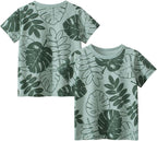 Boys' 4-Pack Excavator Short Sleeve Crewneck T-Shirts Top Tee Size 2-7 Years Toddler Boys' Value Pack Cotton T-Shirt