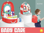 Kids Pretend Play Bath Time Toy Set – Baby Bathtub & Shower Role Play Set for Boys & Girls, Baby Care Playset for Parent-Child Interactive Play (Baby Care Set)