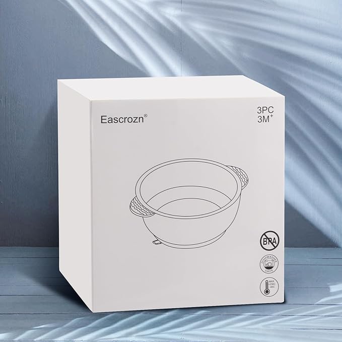 3 Pack Baby Bowls, Suction Bowls for Baby and Toddlers, BPA Free Food Grade Silicone Bowl Feeding Supplies, Dishwasher and Microwave Safe, Multicolor