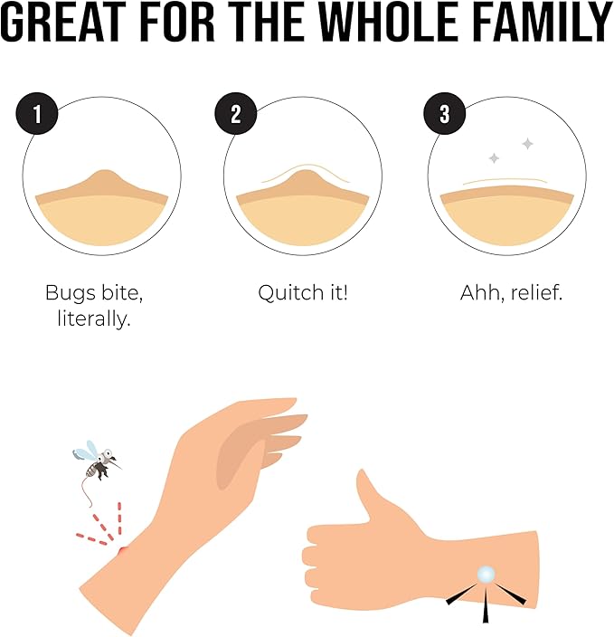 quitch 3x27ct Bulk Pack, Bug Bite Itch Relief Patch Kids, Summer Travel Essentials for Kids, Mosquito Bug Bite Thing Suction Tool Alternative, Summer Camp Essentials After bite Relief for Baby