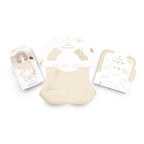 Moss and Fawn Little Explorer Kit - Silicone Frozen Breast Milk Popsicle Kit with Forage Feeder, Teething Popsicle Ice Cube Tray, & Gather & Roll Baby Feeding Bib - BPA, PVC, & Lead-Free - Ecru