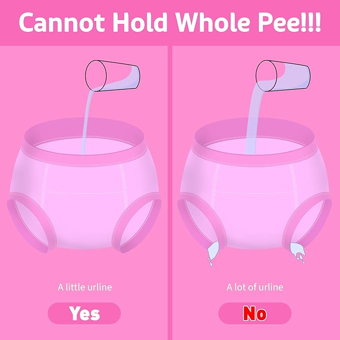 BIG ELEPHANT 10-Packs Training Underwear Absorbent Toddler Potty Trained Pants for Boys and Girls, 12 Months - 9 Years