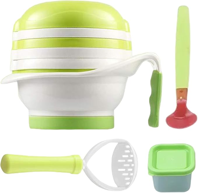 Baby Steamers and Blender 1 Set Baby Food Maker, Food-Grade Mill with Mash Bowl, Hand Masher, Citrus Juicer, Grater, Fruits and Vegetables Infant Puree Maker
