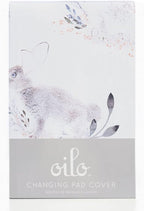 Oilo Crib Sheet, Breathable, Fitted, Turkish Cotton Jersey, 300 Thread Count, Machine Washable, Fits Standard Crib (28" x 52" x 6"), Toddler Bedding, Girl, Boy, & Neutral Design, Cottontail Bunny