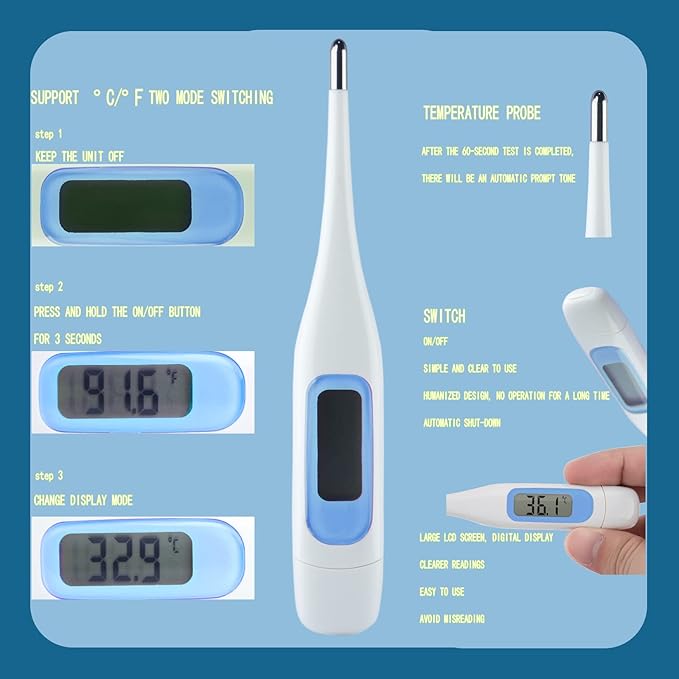 Baby Grooming Kit, Baby Essentials for Newborns, Portable Baby Care Kit, Contains Baby Nail Clippers, Baby Comb, Baby Brush, Baby Ear Wax Removal Tool and More (10 in 1) (Blue)