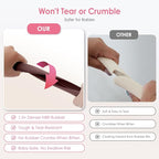 Baby Proofing Corners and Edges Protector Guards (16.5FT Edge +8 Corners), Soft Rubber Foam Edge Protector with Removable Double Sided Tapes, Furniture Table Bumper Guard for Baby Safety-Brown