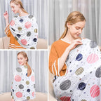 Yoofoss Nursing Cover Breastfeeding Scarf - Baby Car Seat Covers, Infant Stroller Cover, Carseat Canopy for Girls and Boys