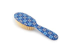 Rock & Ruddle Soft White Natural Boar Bristle Hairbrush for Babies and Young Children | Perfect for Fine Hair Detangling and Smoothing - Tile Blue