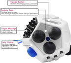 12 Sided Fidget Toys,Fidget Dodecagon Toys Anti-Anxiety,Relieves Stress and Autism for Kids ,Teens and Adults(White/A2)