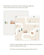 Baby Play Mat 47x47 Foldable Baby Play Mat for Playpen 50x50 Playpen Mat Reversible Foam Play Mat for Baby to Play on Floor 0.4" Crawling Baby Girl Play Mat for 50x50 Playpen(47 * 47 * 0.4)