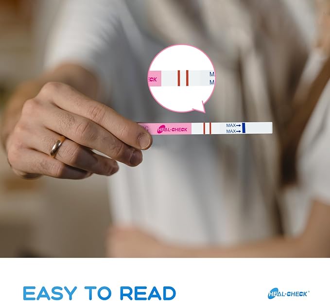 10 Count Pregnancy Tests with Cups, Bulk Pregnancy Test Strips for Detection at Home, Over 99% Accuracy, Individually Wrapped Fertility Tests, Extra-Wide 5mm HCG Tests, Pruebas De Embarazo