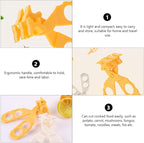 2PCS Baby Food Choppers Food Scissors Cutter Multifunctional Masher Chopper Crusher Food Cut Kids Safe Feeding Helper Home Kitchen Food Slicer Shears for Babies Toddlers (Yellow)