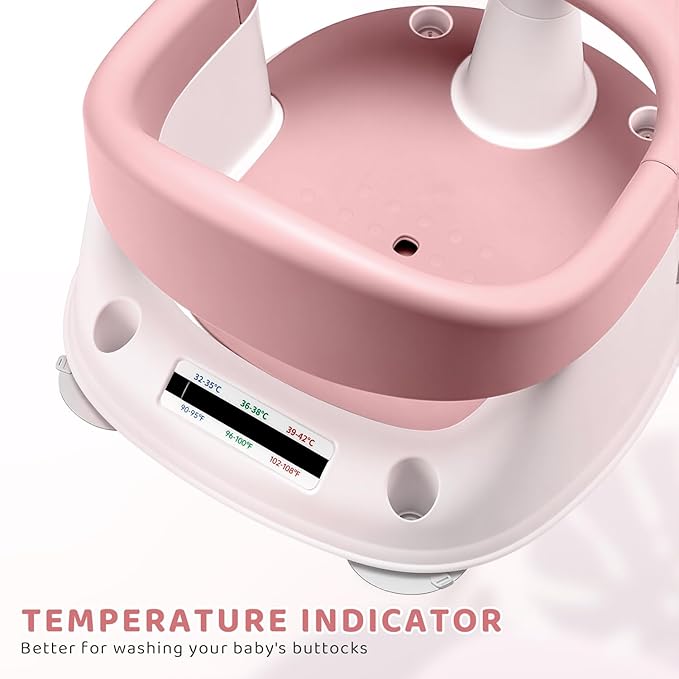 Baby Bath Seat, 2025 New Upgraded Infant/Toddler Sit Up Bathtub Seat for 6-12-24 Months, Great Shower Gifts for Newborn and New Mothers
