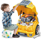 Interactive Truck Engine Toy with Removable Parts - Lights, Sounds, and Fun for Young Mechanics -Unleash Their Creativity and Motor Skills with This Truck Engine Toy (Yellow)