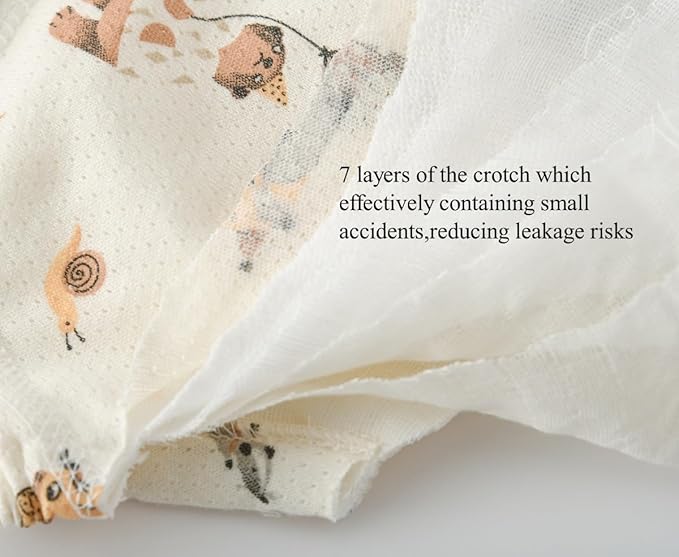 Baby Training Underpants,Soft Cotton Absorbent Potty Training Underwear For Baby Boys And Girls 6 Pack