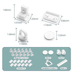 Inaya Magnetic Cabinet Locks Baby Proofing, 12 Locks & 2 Keys, Child Proof Magnet Locks for Cabinet Drawers with Invisible Design, 3M Adhesive for Easy Installation - No Drill & Tools Needed