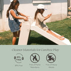 PLAYSMOL Slope Slide for Kids, Indoor/Outdoor Toddler Slide with Handles, Foldable for Easy Storage, Freestanding Playground Toy for Ages 3+