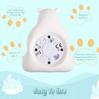 Baby Bath Thermometer for Infants,Cute Polar Bear Digital Bath Thermometer for Baby,Room&Water Temperature Toy