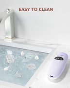 GROWNSY Nasal Aspirator for Baby | Baby Nose Sucker | Electric Nose Suction for Toddler, Ergonomic Booger Sucker with 3 Silicone Tips, Music & Light Soothing Function(Purple)