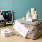 Baby Wipe Case Travel Holder Keeps Wipes Moist Set of Wet Wipes Holders Cases Portable Travel On The Go Refillable Dispenser Container Diaper Wipe Holders